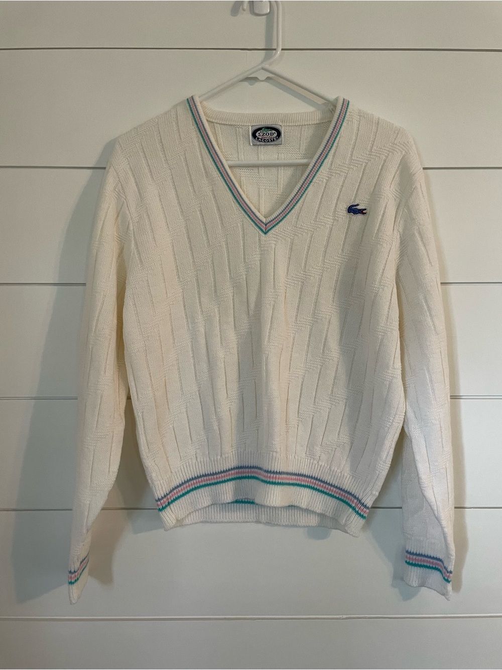 Vintage Lacoste v-neck sweater